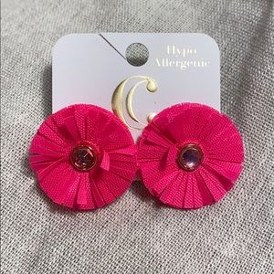 Charming Charlie’s Bright Pink Fringe Earring